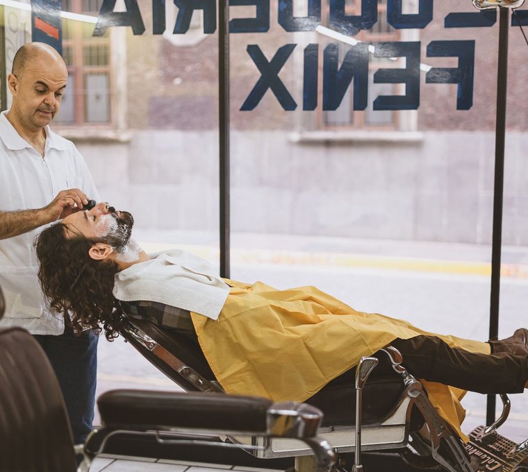 Un barbershop où l'on ne se presse pas